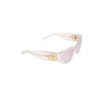 Women’s Bossy Round Af Sunglasses in Light Pink - Image 3